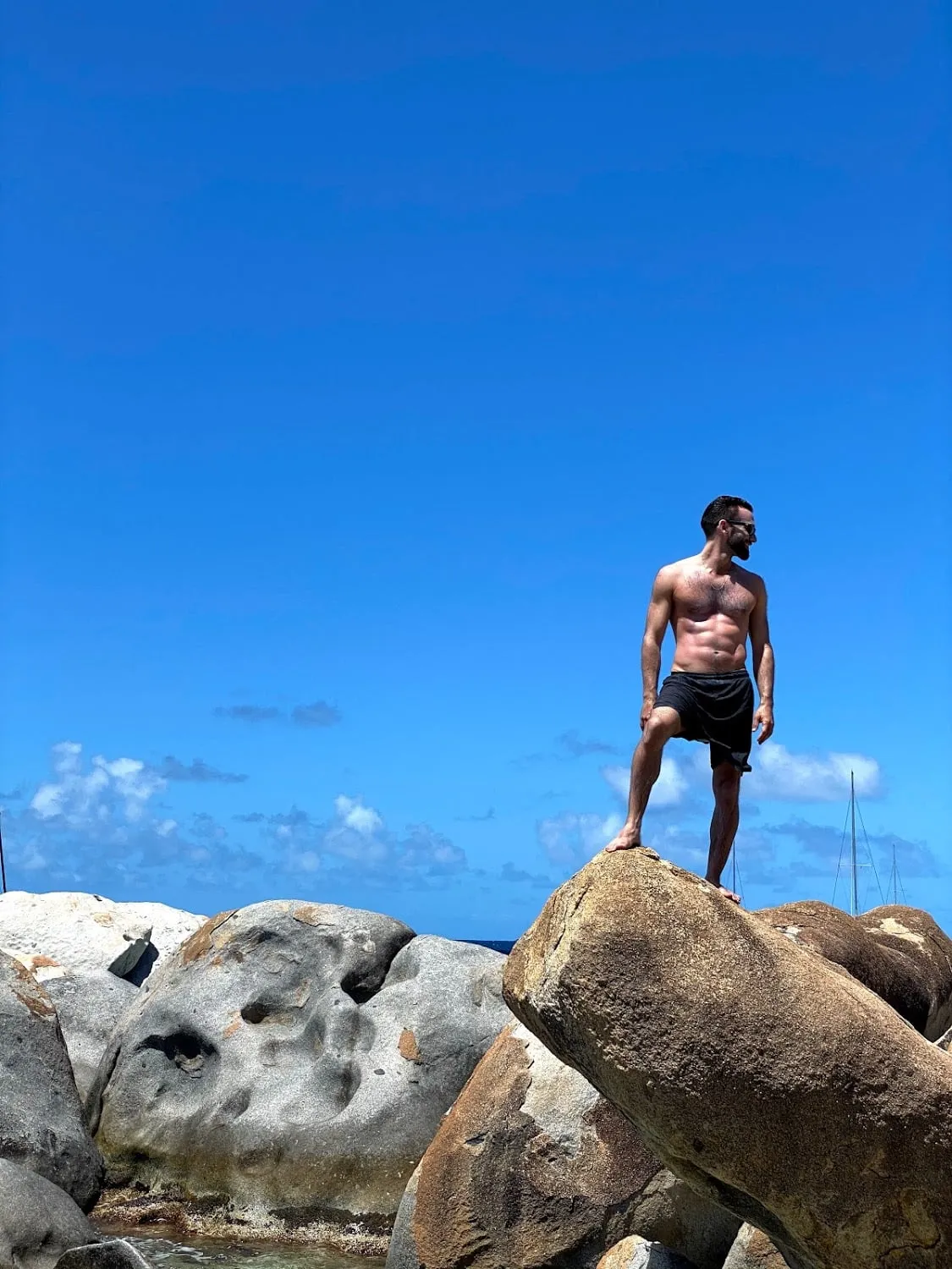 On the rocks, British Virgin Islands