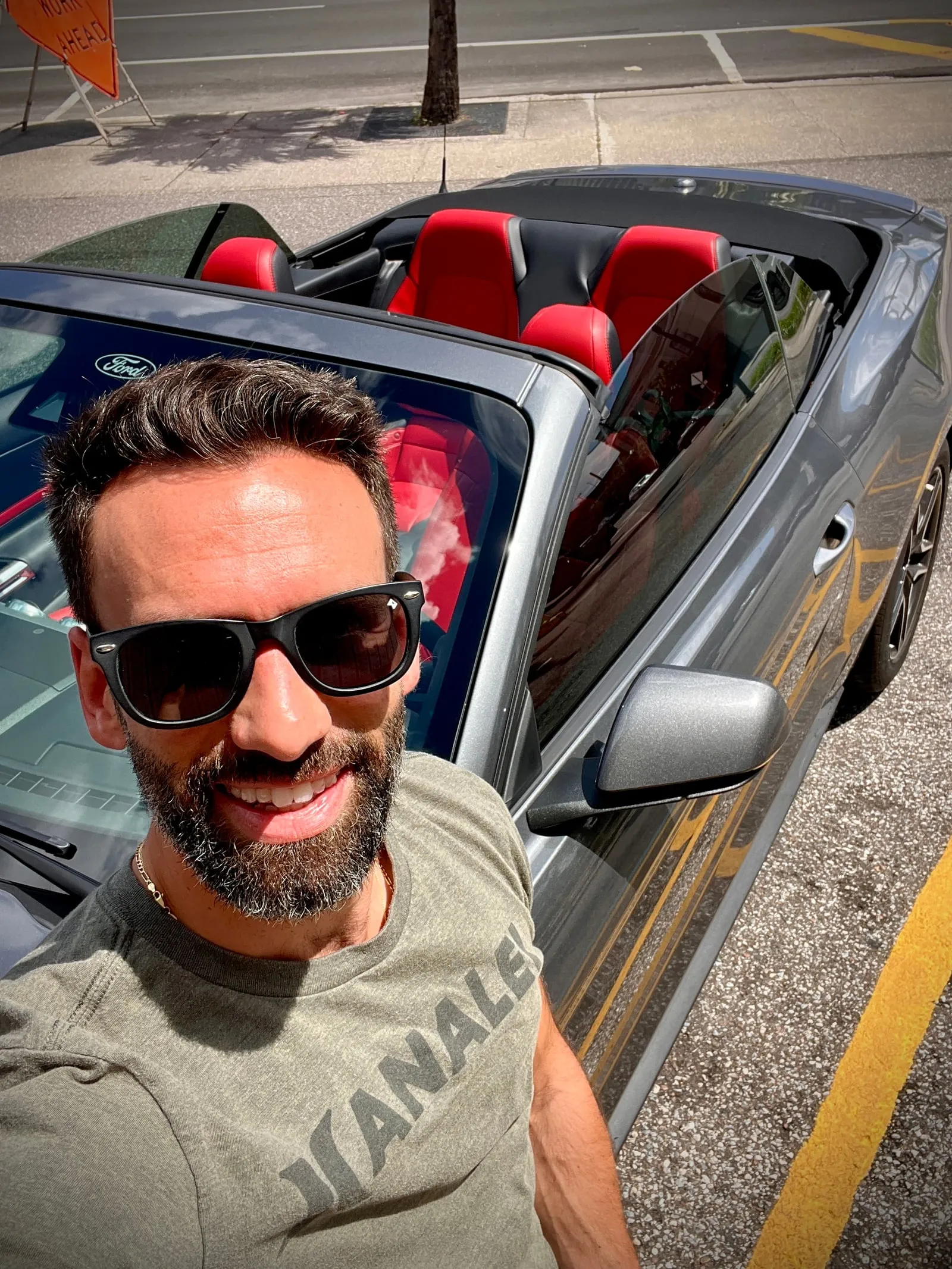 Road trip in a convertible