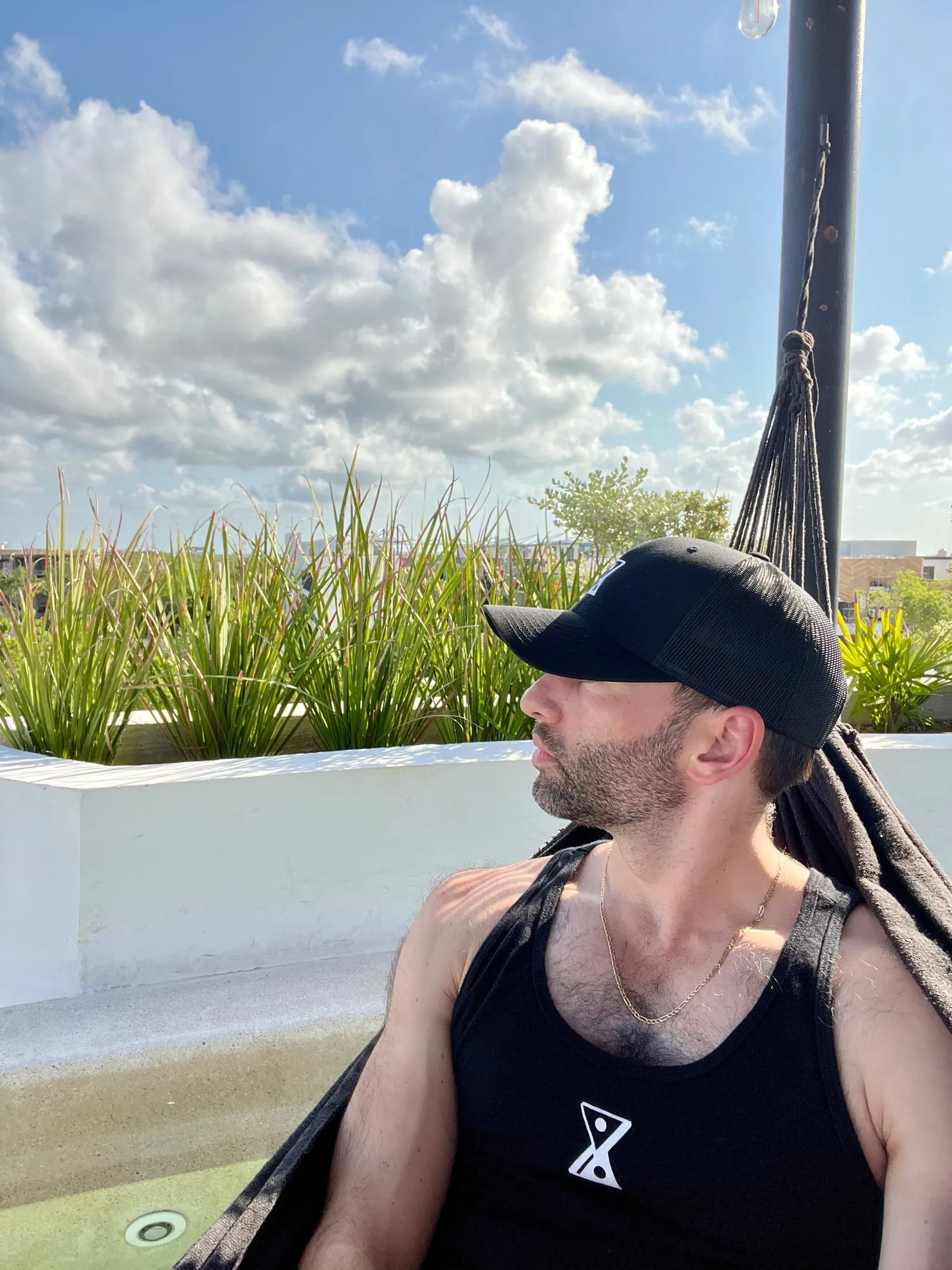 In a hammock, Tulum, Mexico